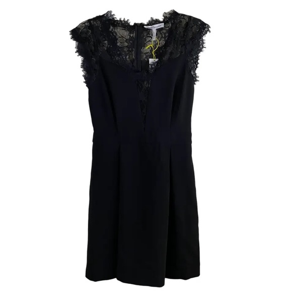BCBGeneration NWT Black
Lace V-Neck Sleeveless Mini
Cocktail Dress Size 4 - Picture 3 of 6